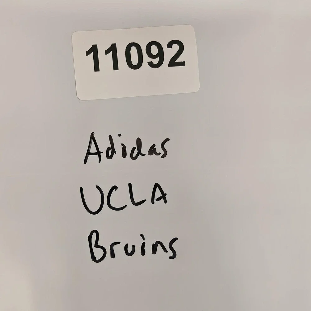 UCLA Bruins Jersey Mens XL White NCAA Basketball College‎ Number 25 Adidas Mesh